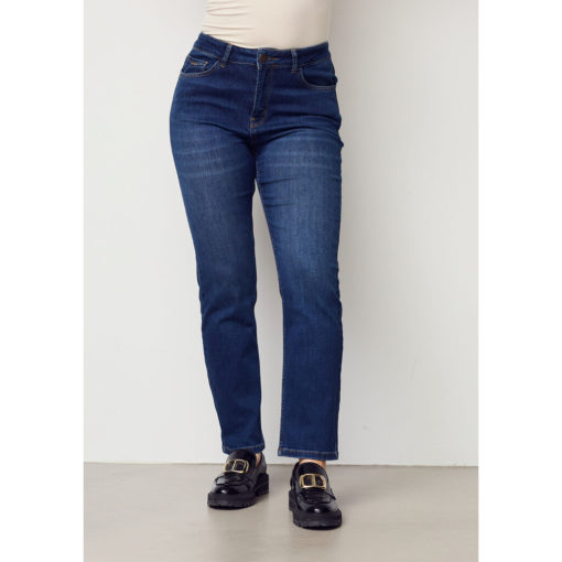 Monza Straight Jeans - Mid Denim