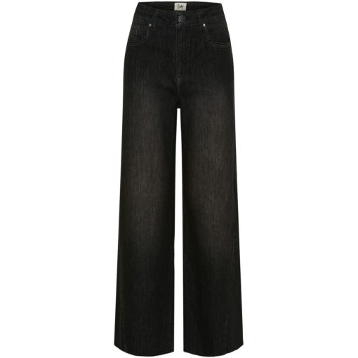 Como Wide Jeans - Washed Black