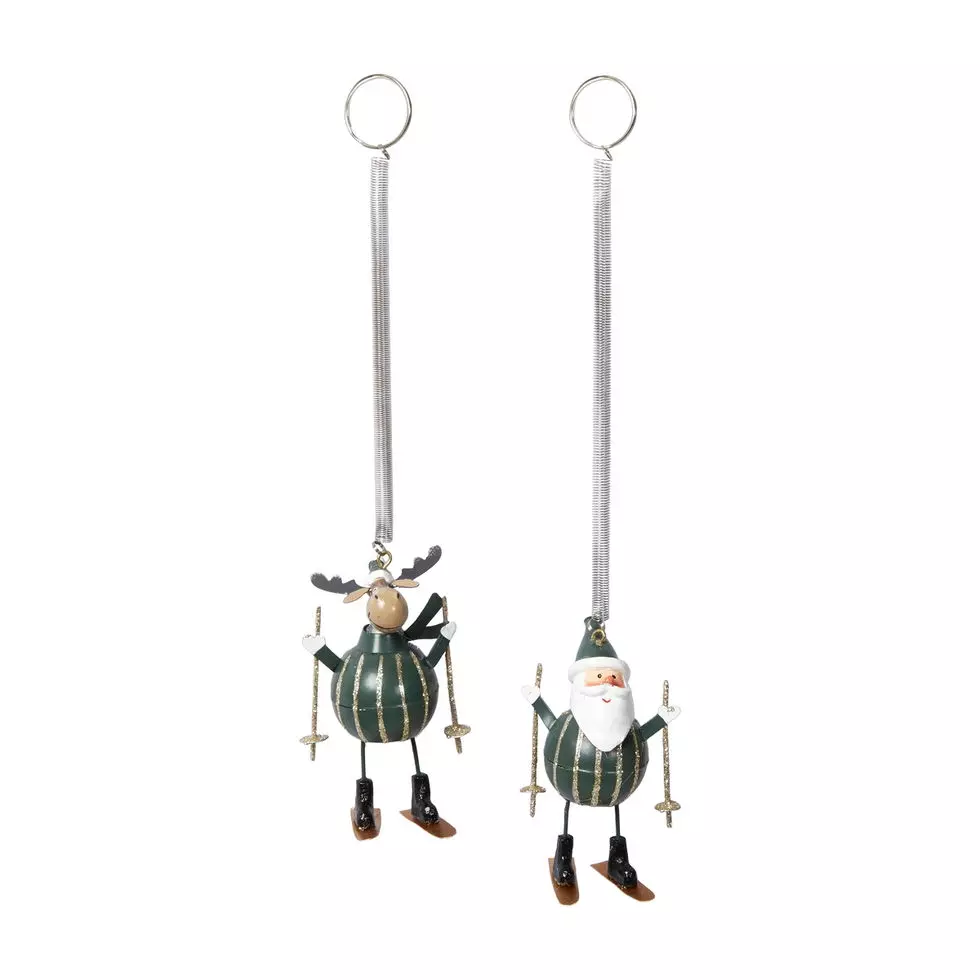 Julenisse/Elg på ski - Heng