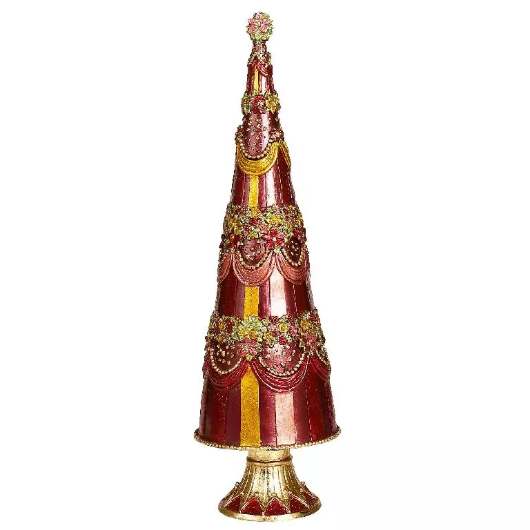 Wonderland Juletre 43cm - Burgunder