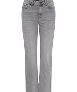 Monza Straight Pant - Light Grey Wash