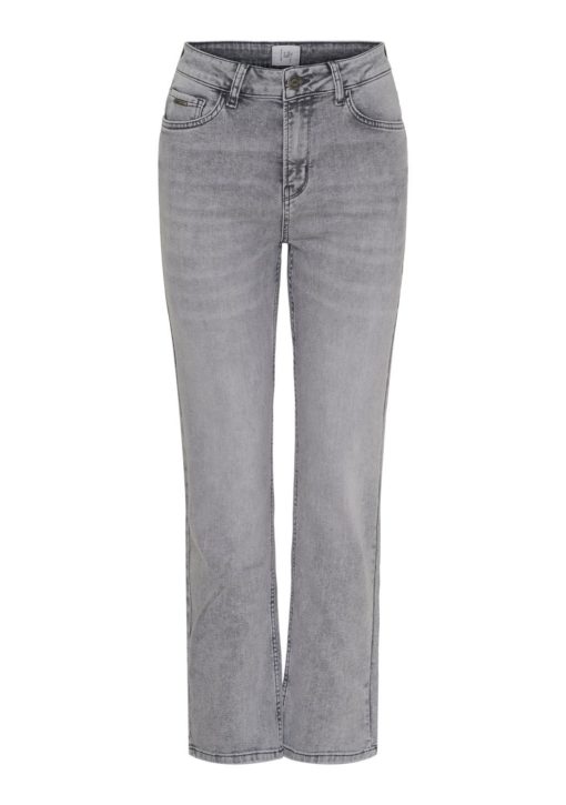 Monza Straight Pant - Light Grey Wash