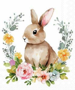 Lunsjservietter - Cute Easter Rabbit