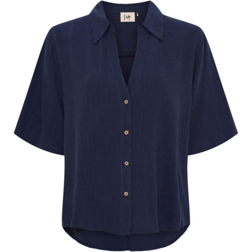 Pearl Shirt s/s - Navy