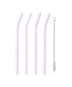 4-pack Cocktail Glass Sugerør - Rosa