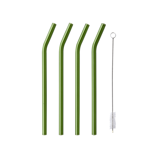 4-Pack Cocktail Sugerør - Grønn