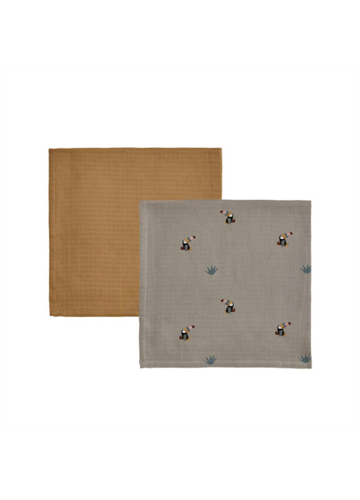 Toucan Muslin - 2pk
