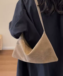 Retro Underarm Bag - Beige