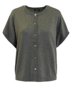 Jensen Kortermet Cardigan - Tea Leaf Melange