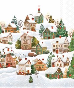 Lunsj Serviett - Winter Village
