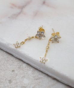 Øredobber med Blomstercharm