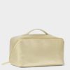 Gold Fold-out Makeup Bag - Large
