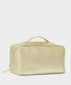 Gold Fold-out Makeup Bag - Large