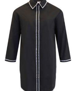 Skjorte med Brodert Kant