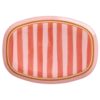 Rektangulært Melamine Fat -  Organic Stripes Print