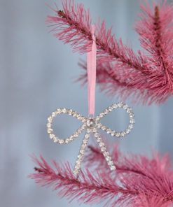 Bow Ornament - Sølv