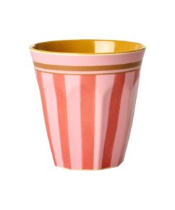 Melamine Kopp - Organic Stripes Print