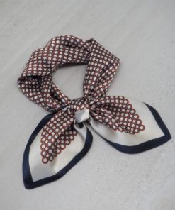 Silketørkle - Bordeaux/Blå