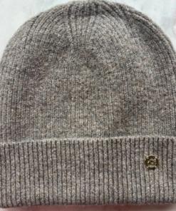 Strikket Lue - Mocca Melert