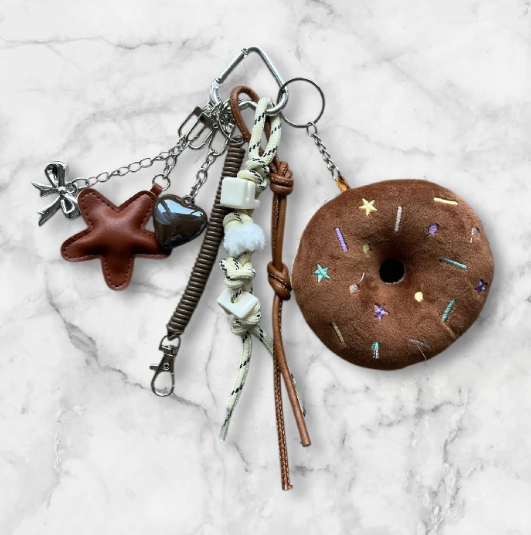 Veskepynt Brun/Sølv - Doughnut