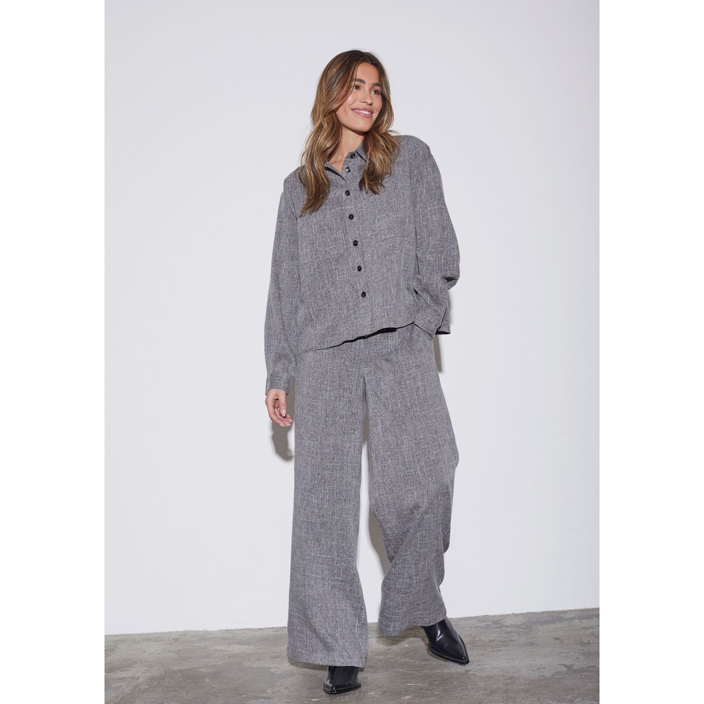 Kiwi Skjortejakke - Grå Melert