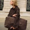 Soho Weekendbag - Chocolate Suedette
