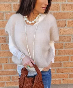 Moa Mohair Vest - Beige