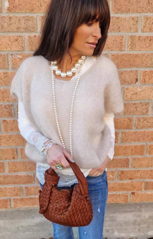 Moa Mohair Vest - Beige