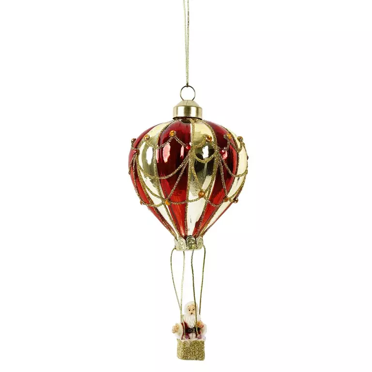 Julekule - Ballong med Nisse