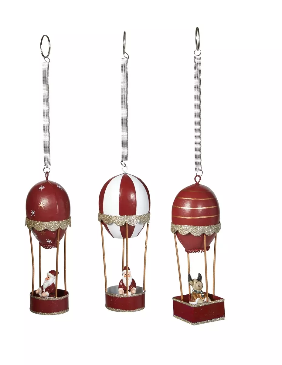 Nisse/Elg i Luftballong Heng - Rød