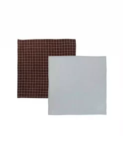 Iro Muslin 2-pk - Lysblå/Brun