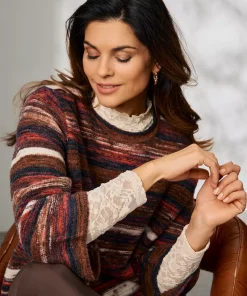 Flerfarget Strikkagenser