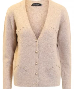 Cardigan med Perler