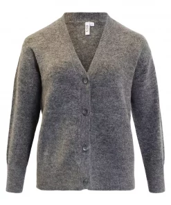 Cardigan - Gråmelert