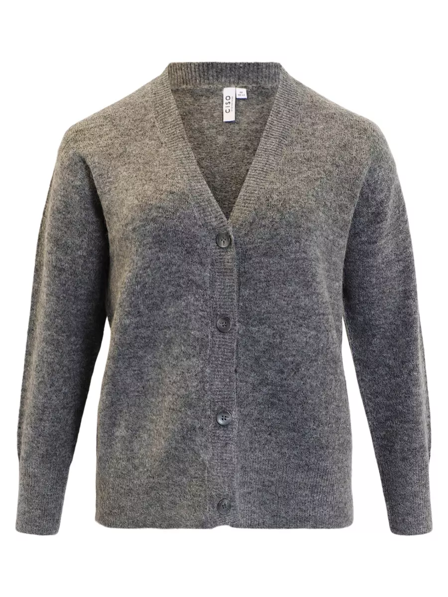 Cardigan - Gråmelert