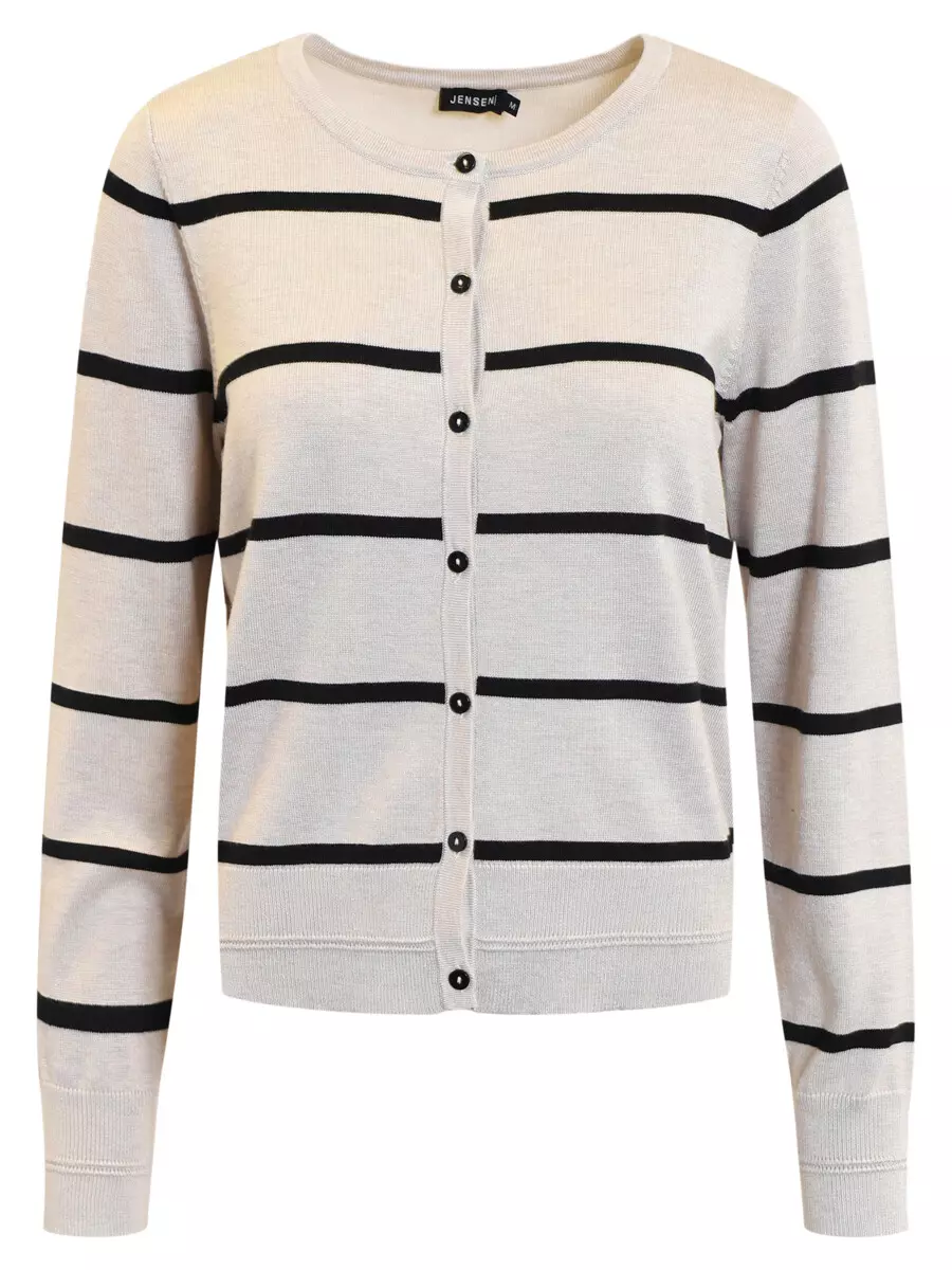 Jensen Basic Cardigan - Sand/Sort