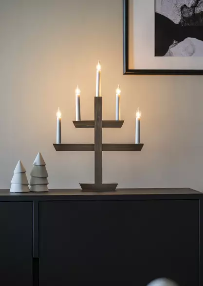 Adeventstake 5 armer - Brunbeiset