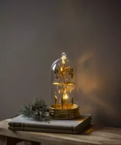 Roterende Englespill Med Lys