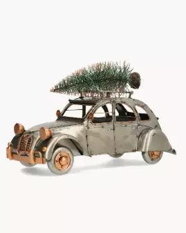 Dekorasjonsbil med Gran - Metallic