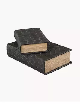 Bokboks Sett - Flettet Skinn