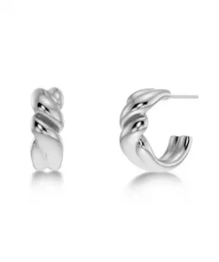 Twist Hoops - Steel