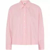 Bellis Shirt Jacket - Rose Stripes