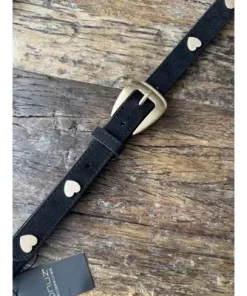 Skinnbelte med Hjerter