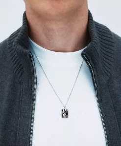 River Necklace Steel (Herresmykke)