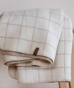 Merano Ullpledd - Beige Ruter