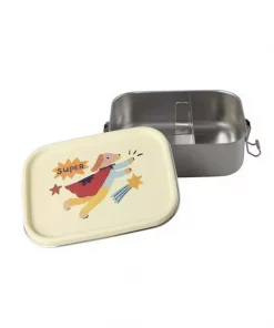 Hero Matboks i Rustfitt Stål - Gul