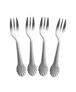 Seashell Kakegaffel - 4pk Steel