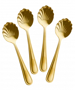 Seashell Teskje - 4pk Gull