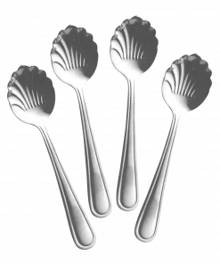 Seashell Teskje - 4pk Steel