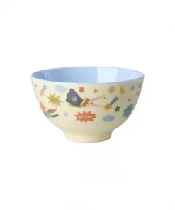 Melamine Skål - Hero Print Blå